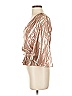 Ramy Brook Metallic Silver 3/4 Sleeve Blouse Size XS - photo 5