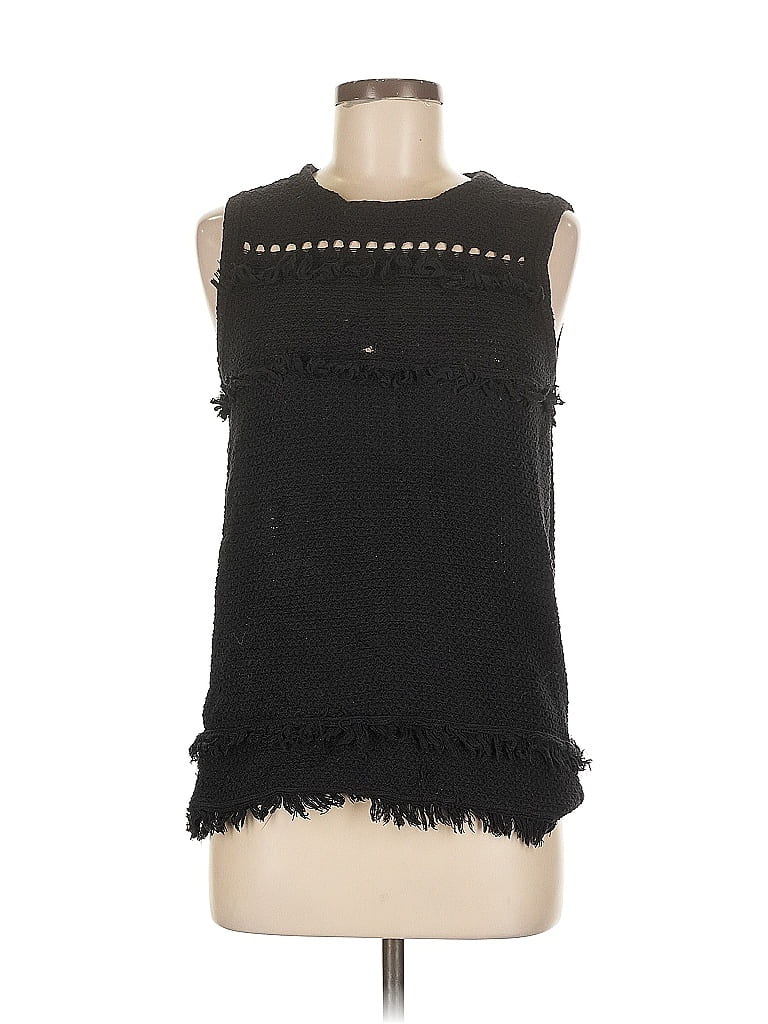 Pre-owned J.crew Factory Store Sleeveless Top Black Halter Neckline Tops