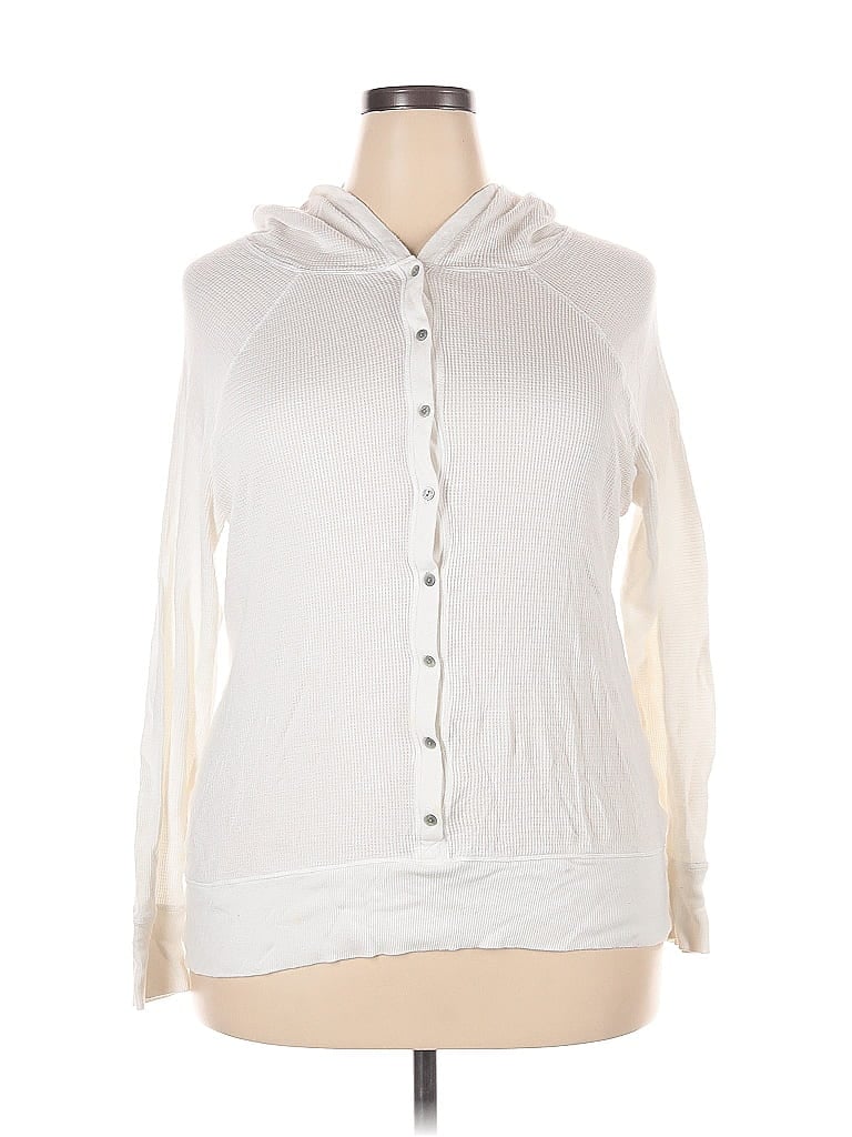 Pre-owned Old Navy Cardigan Sweater In White