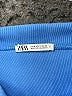 Zara Solid Blue Casual Skirt Size S - photo 3