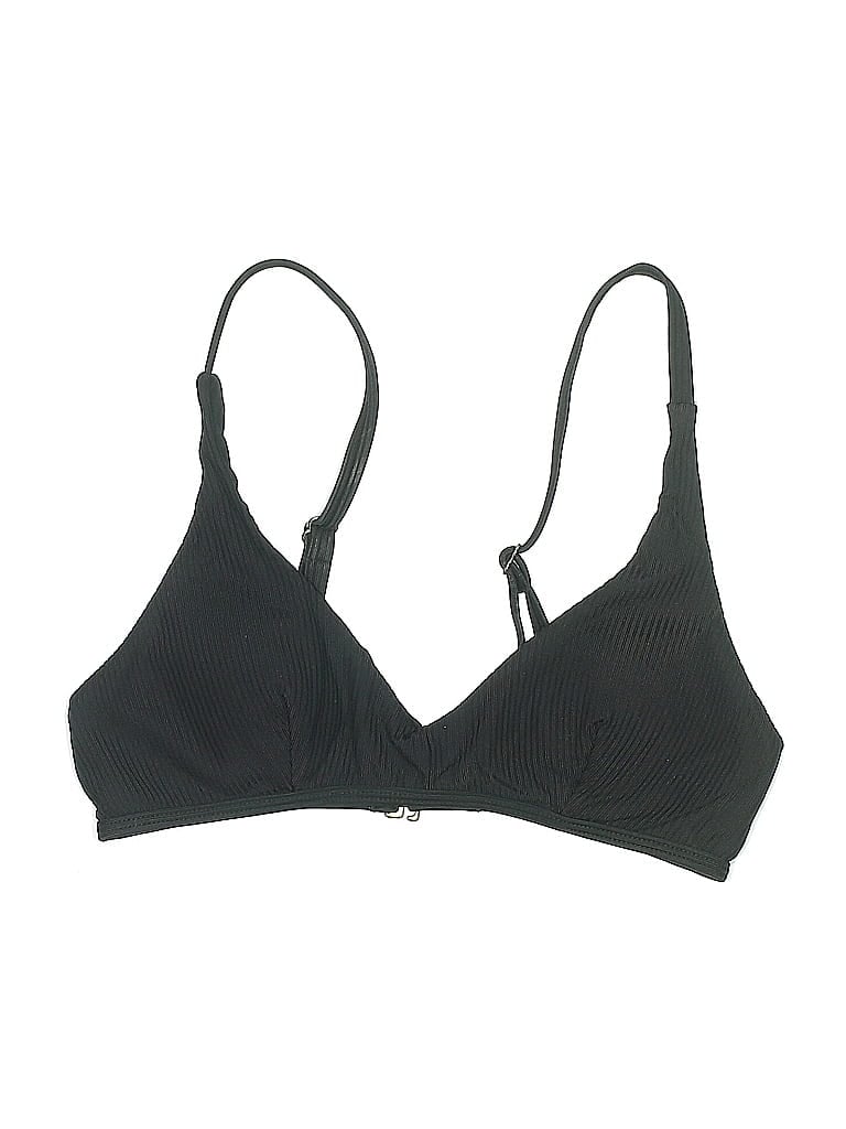 Pre-owned Andie Swimsuit Top Black Swimwear