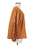 By Anthropologie 100% Cotton Brown Pullover Sweater Size S - photo 4