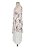 JM Collection 100% Rayon Print White Casual Dress Size S - photo 4