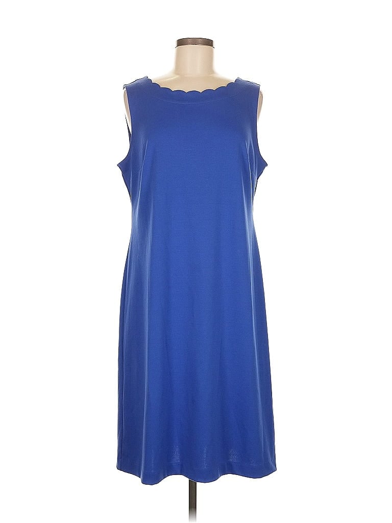 Pre-owned Talbots Outlet Casual Dress In Blue