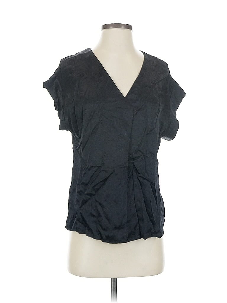 Pre-owned Rails Short Sleeve Blouse In Black