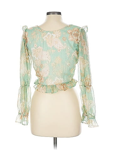 Poof! 3/4 Sleeve Blouse (view 2)