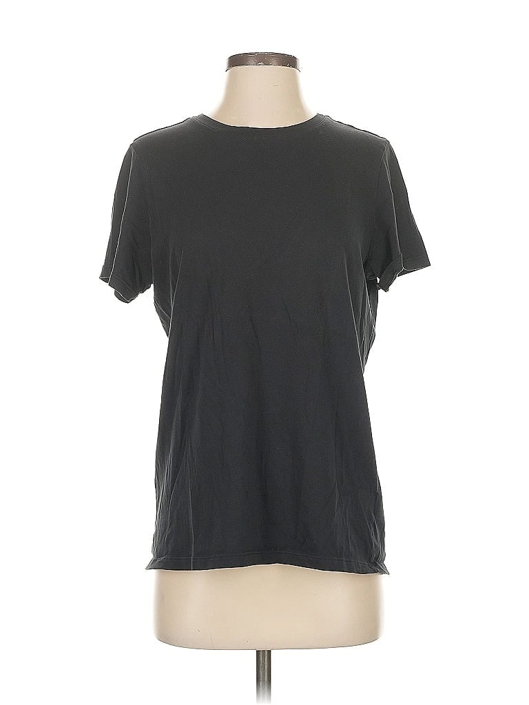 Pre-owned Lands' End Short Sleeve T-shirt In Gray