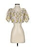 Minkpink Yellow Short Sleeve Blouse Size S - photo 1