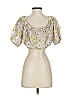 Minkpink Yellow Short Sleeve Blouse Size S - photo 2