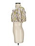 Minkpink Yellow Short Sleeve Blouse Size S - photo 5