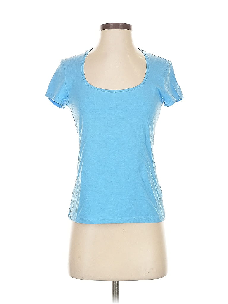 Pre-owned H&m Short Sleeve T-shirt In Blue