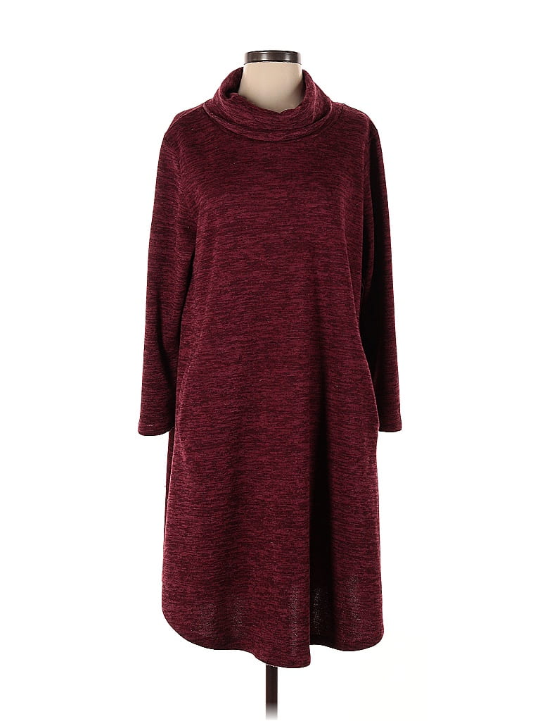 Pre-owned Espresso Casual Dress In Burgundy