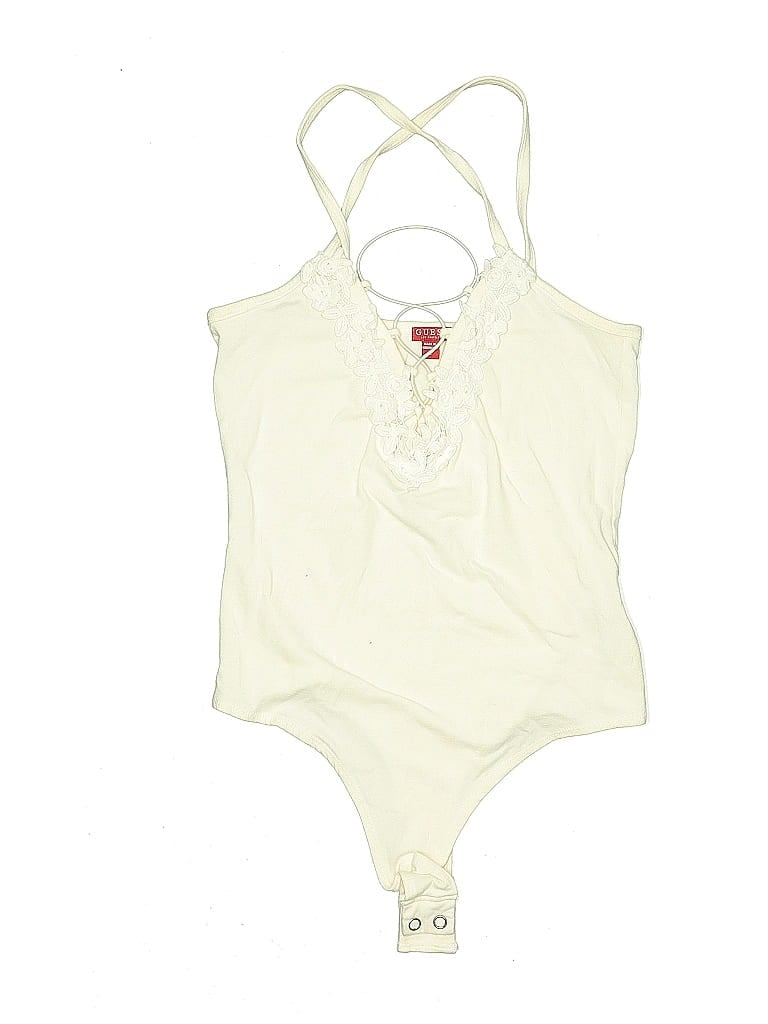 Pre-owned Guess Bodysuit In White
