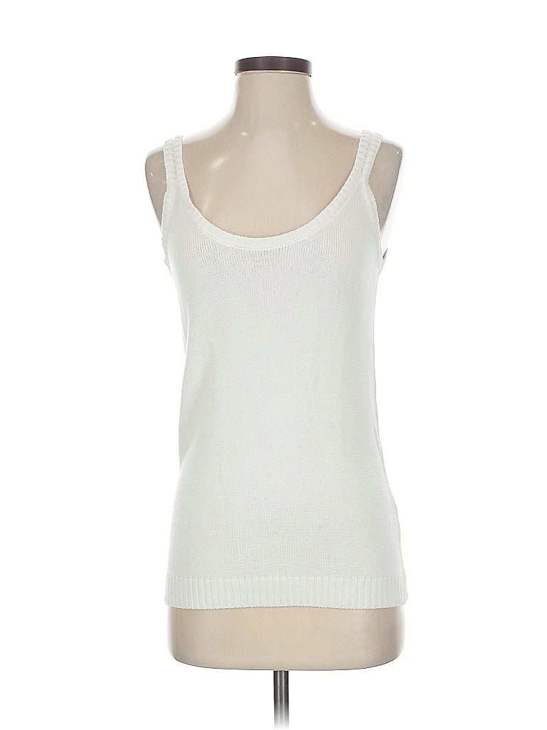 Pre-owned Premise Tank Top Ivory Strapless Neckline Tops In White