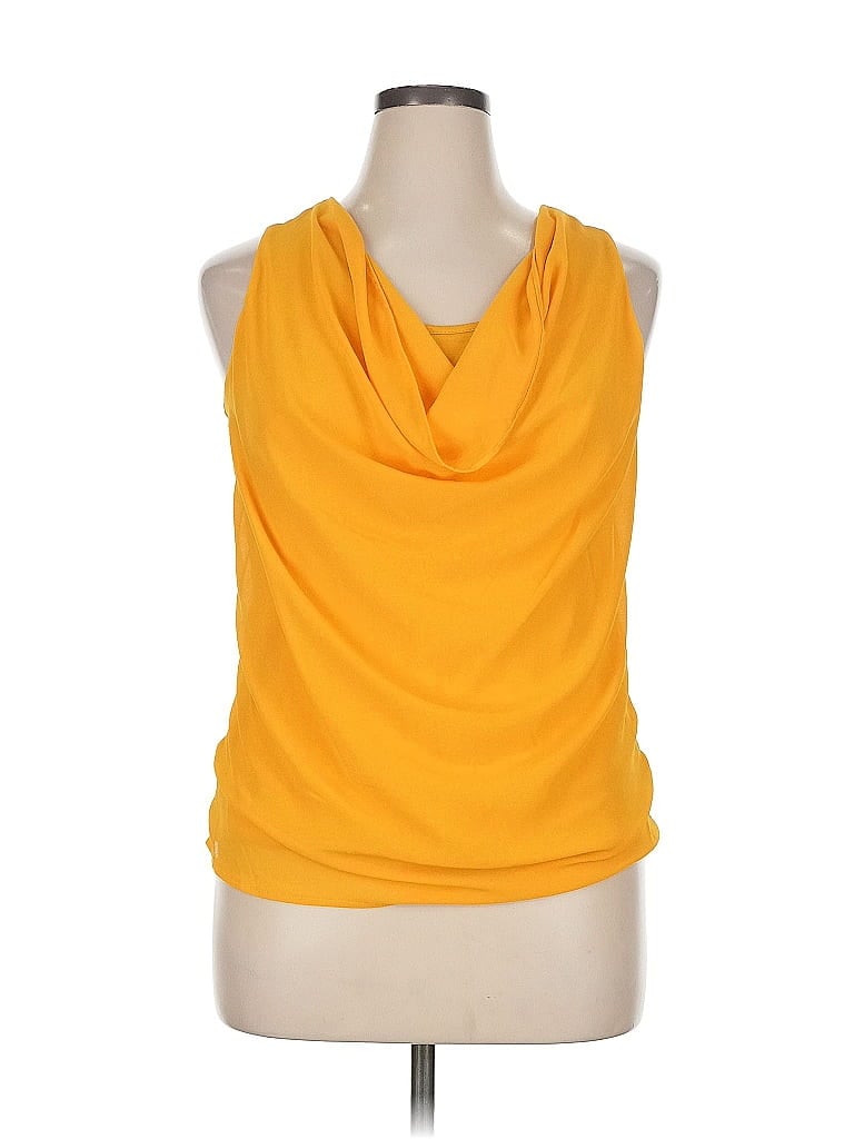 Click to view more detailed imagery on our partner's website Pre-owned East Adeline Sleeveless Blouse In Yellow
