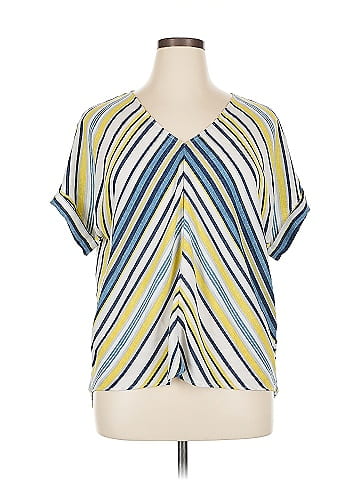 Jones New York Short Sleeve Blouse (view 1)