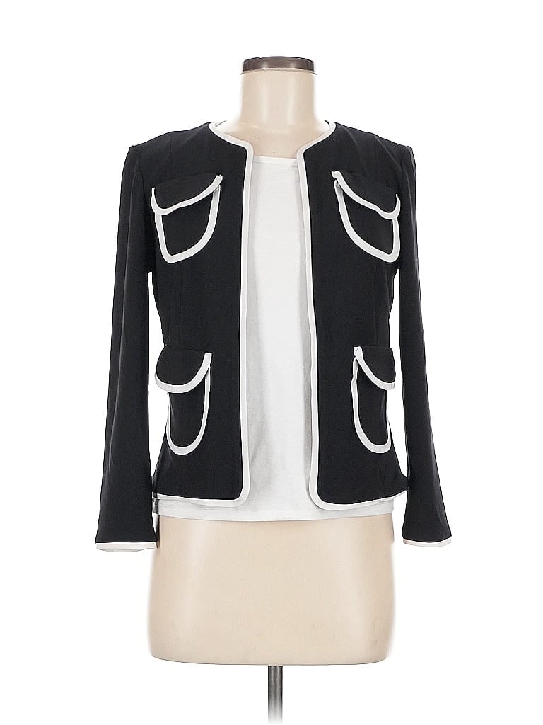 Pre-owned Joseph Ribkoff Blazer Jacket In Black