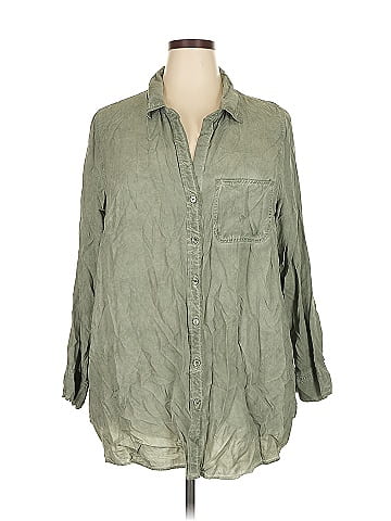 Velvet Heart 3/4 Sleeve Button-Down Shirt (view 1)