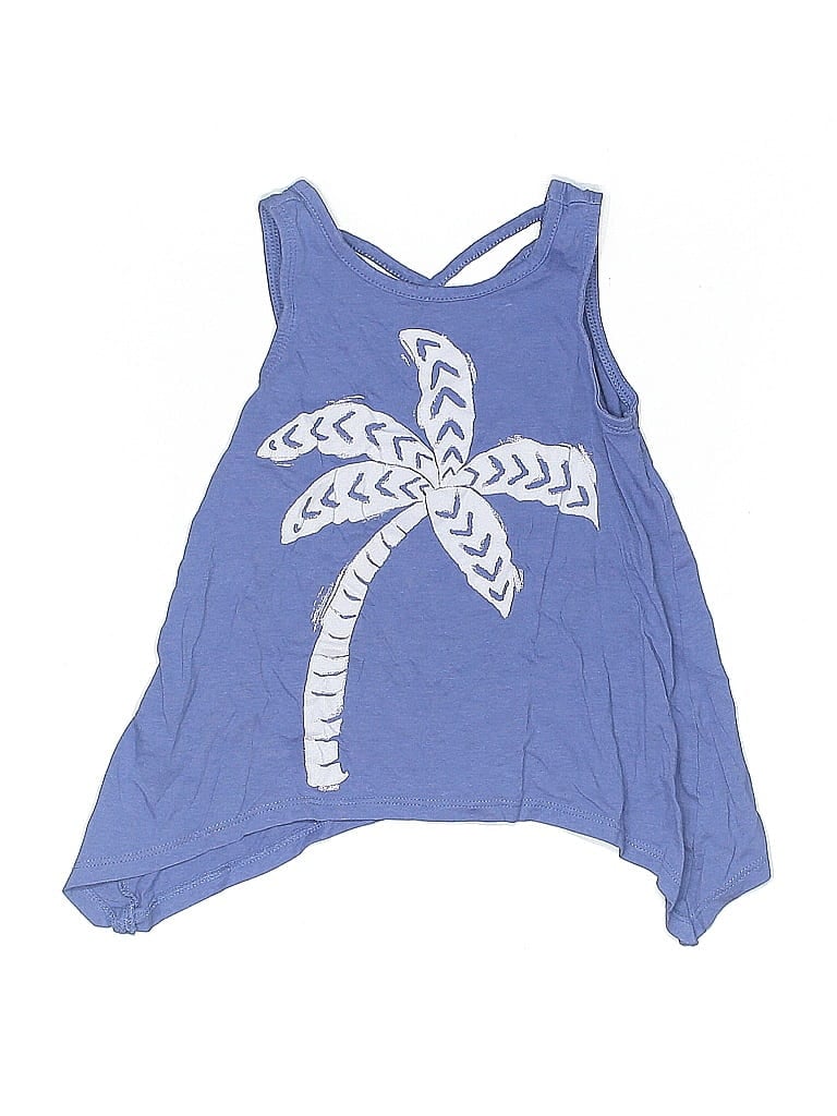 Click to view more detailed imagery on our partner's website Pre-owned Gymboree Kids' Sleeveless Top Blue Halter Neckline Tops