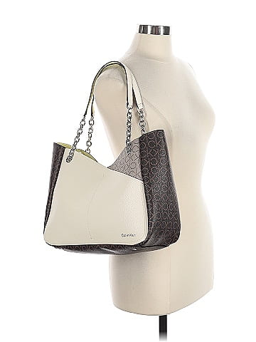 Calvin Klein Leather Tote (view 2)