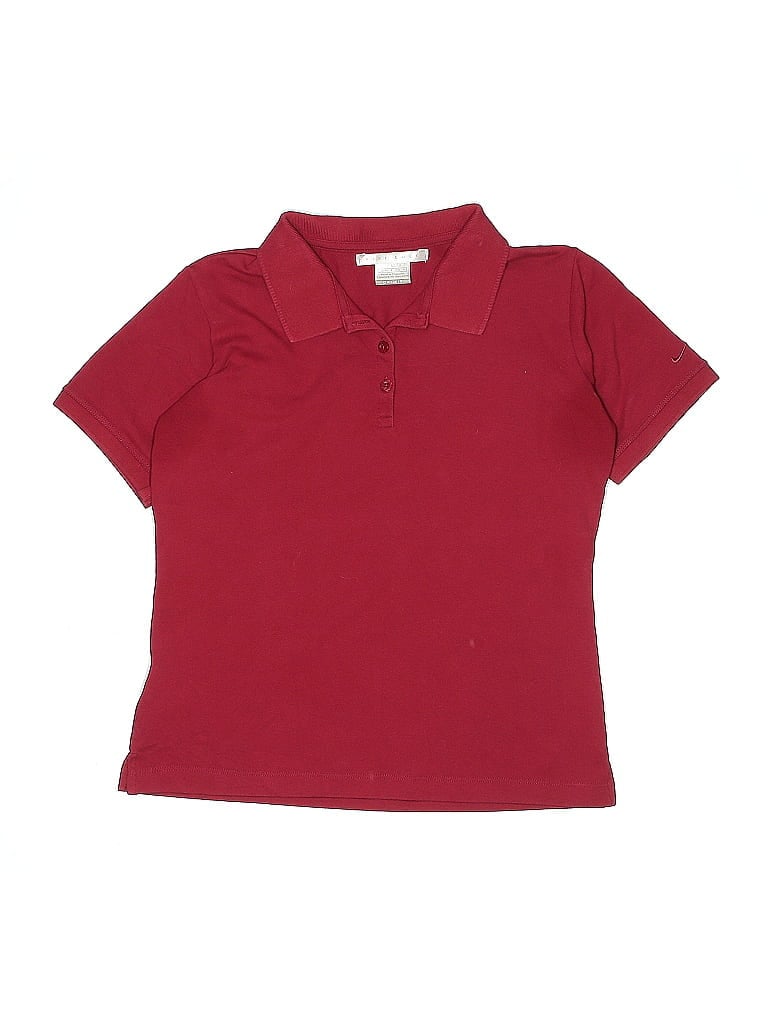 Click to view more detailed imagery on our partner's website Pre-owned Nike Kids' Short Sleeve Polo Shirt In Red