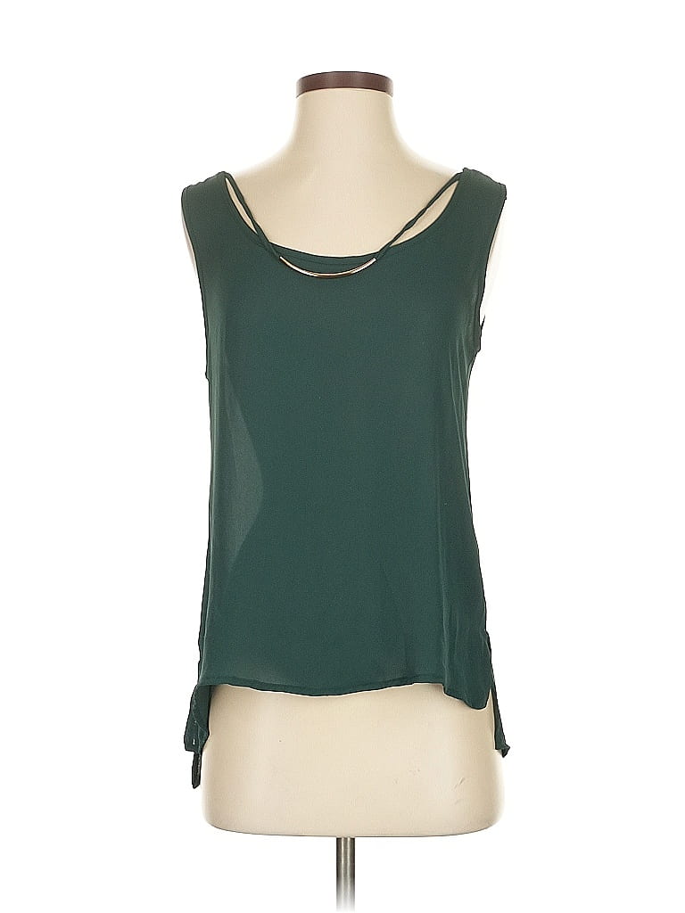 Pre-owned Assorted Brands Sleeveless Blouse In Green