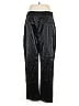 Topshop 100% Polyurethane Black Casual Pants Size 12 - photo 2