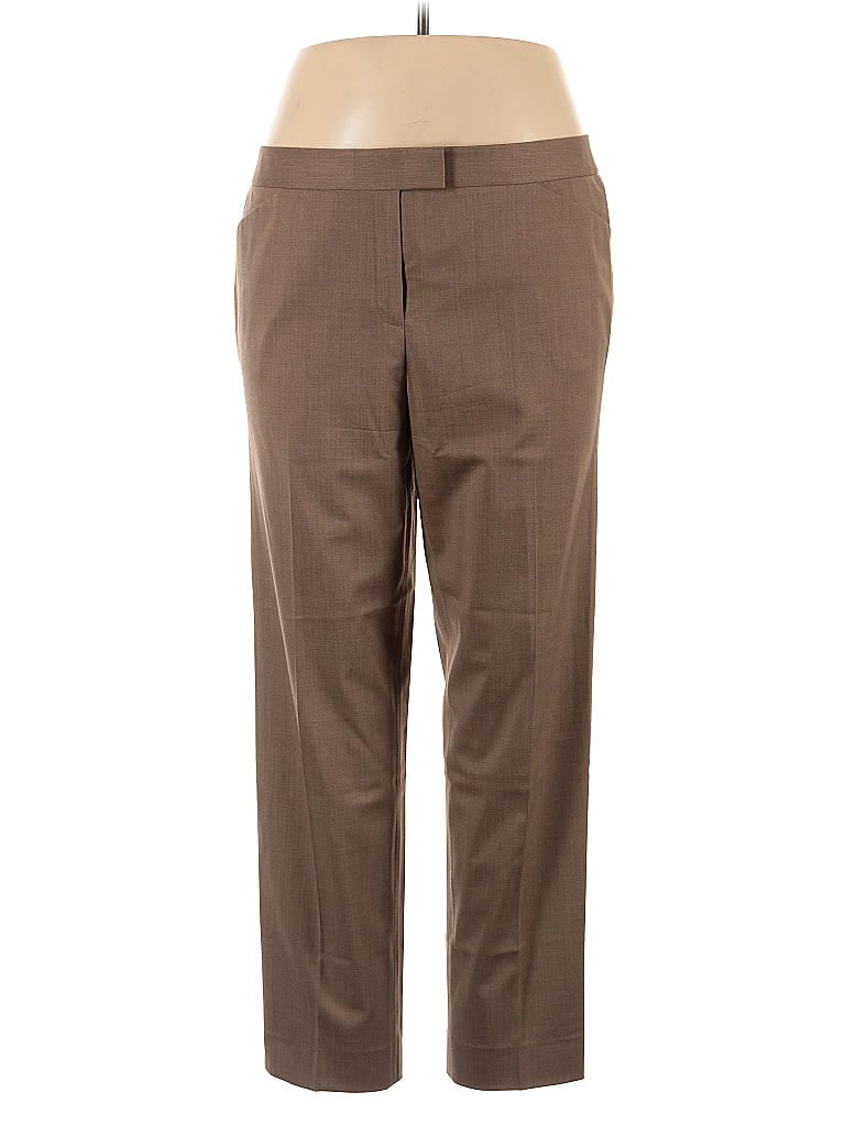 Lafayette 148 New York Brown Dress Pants Size 14 - photo 1