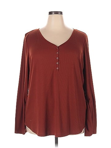 a.n.a. A New Approach Long Sleeve Blouse (view 1)