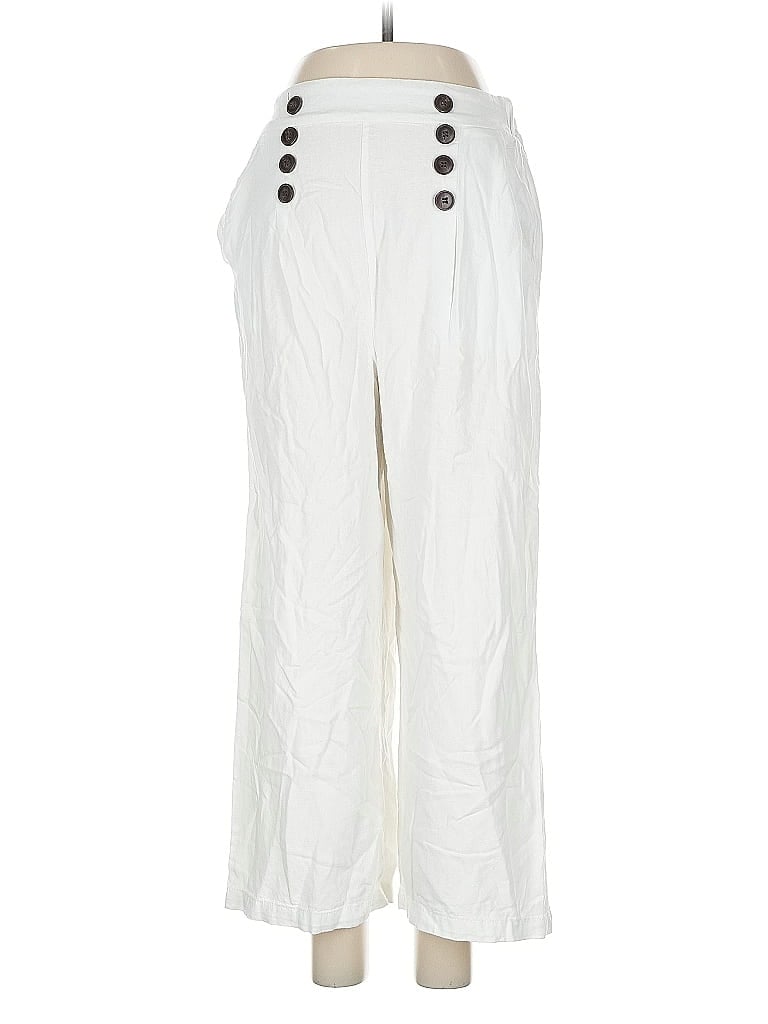 Pre-owned Ci Sono Linen Pants In White