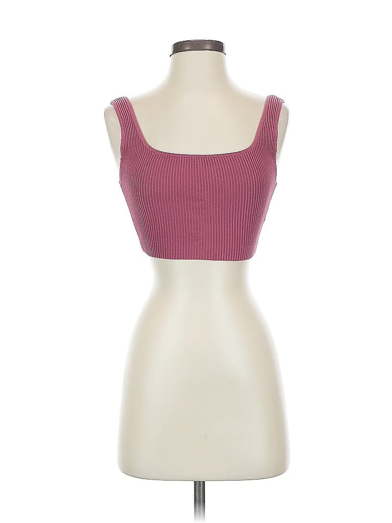 Pre-owned Babaton Tube Top Pink Strapless Neckline Tops
