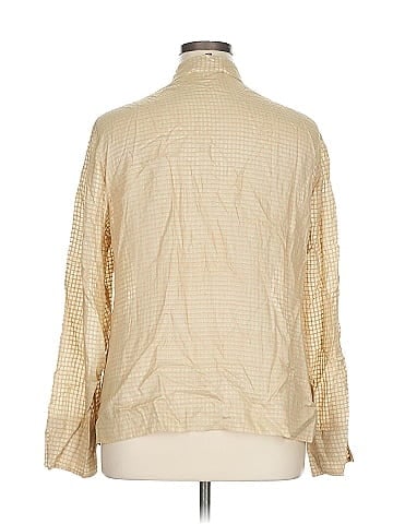 Jones New York Collection Long Sleeve Silk Top (view 2)