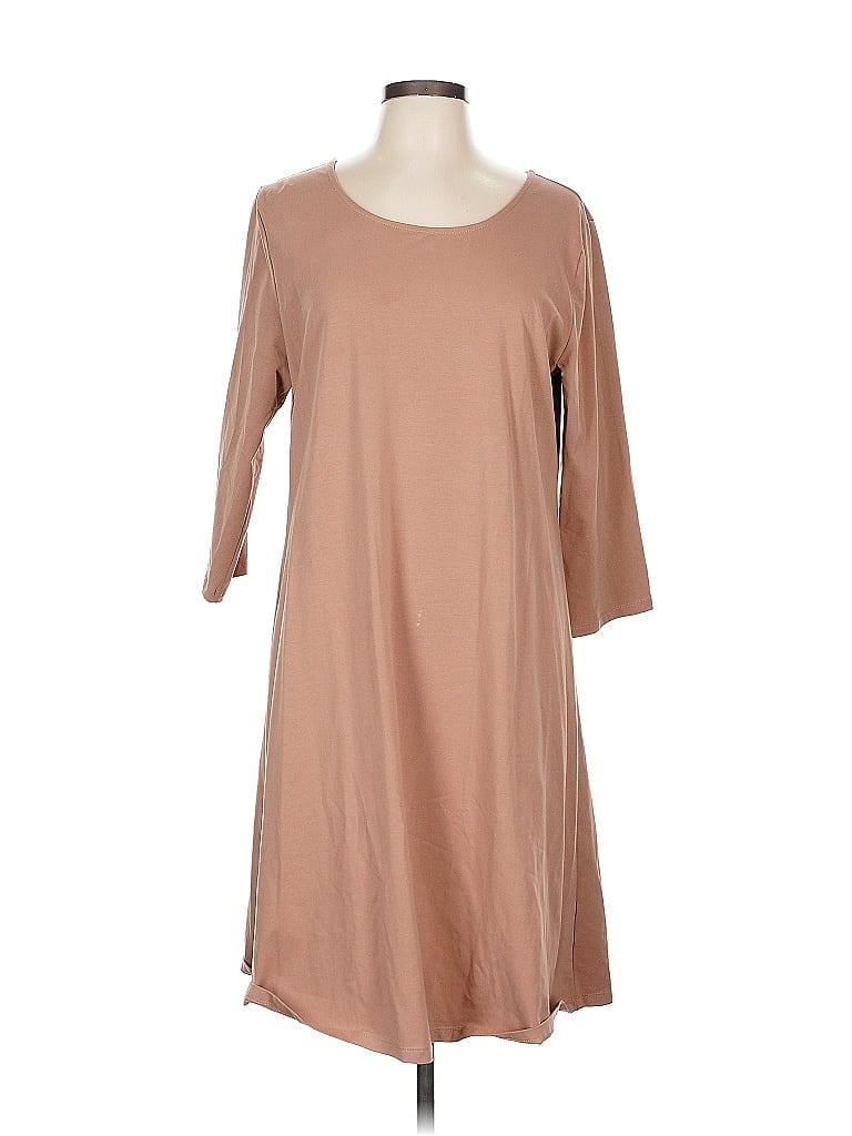 Pre-owned Attitudes By Renee Casual Dress In Brown