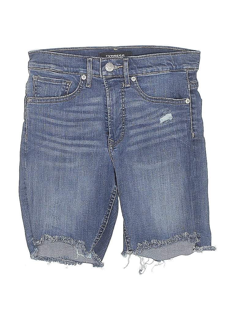 Pre-owned Express Denim Shorts In Blue