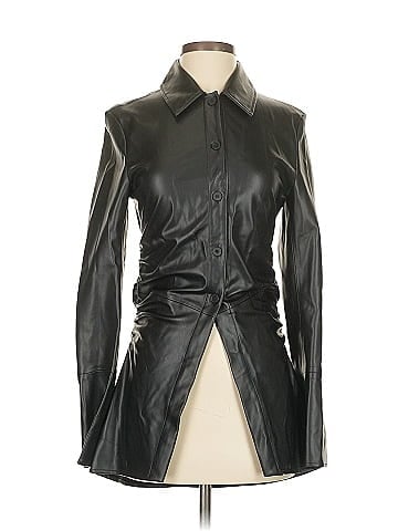 Zara Faux Leather Jacket (view 1)