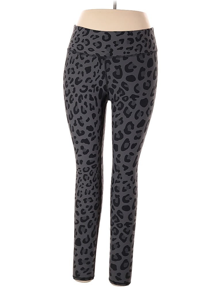 Pre-owned Assorted Brands Leggings In Gray