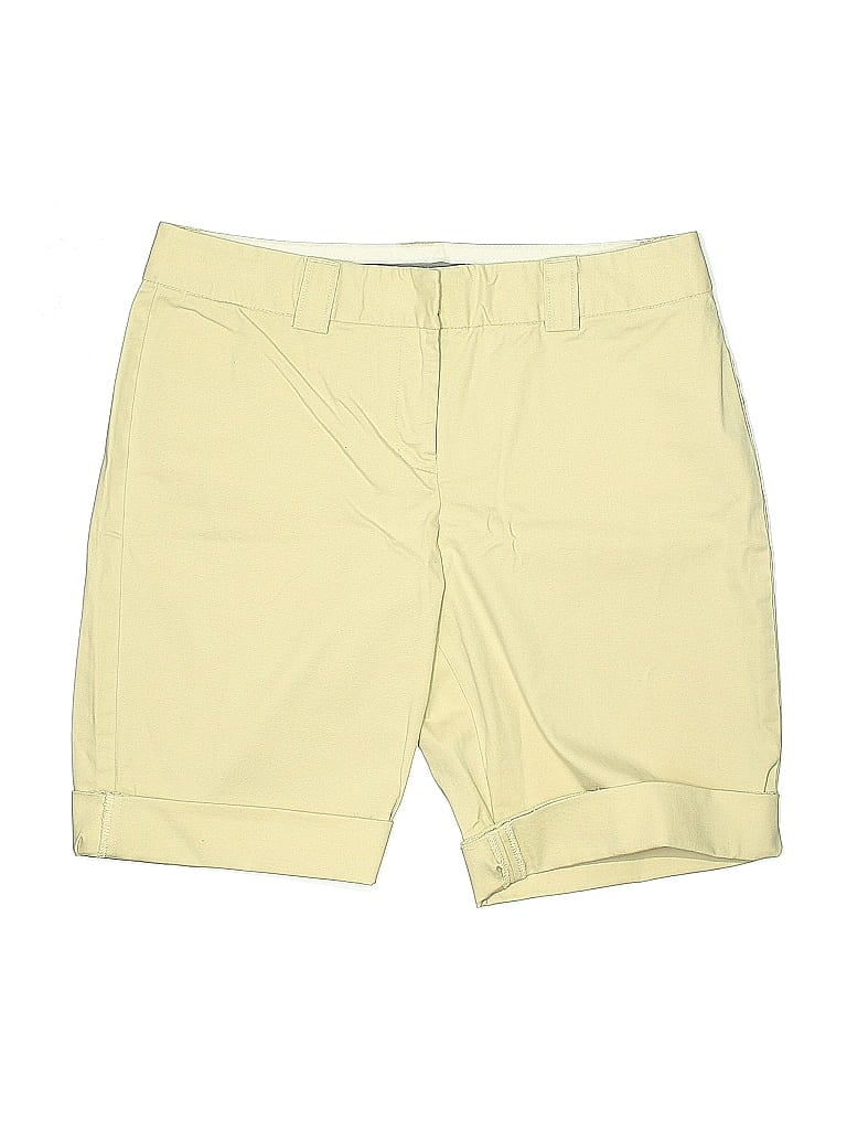 Pre-owned Express Design Studio Khaki Shorts In Yellow