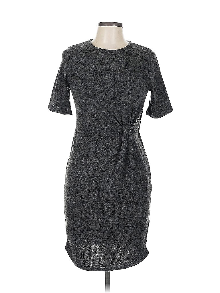 Pre-owned Monteau Casual Dress In Gray