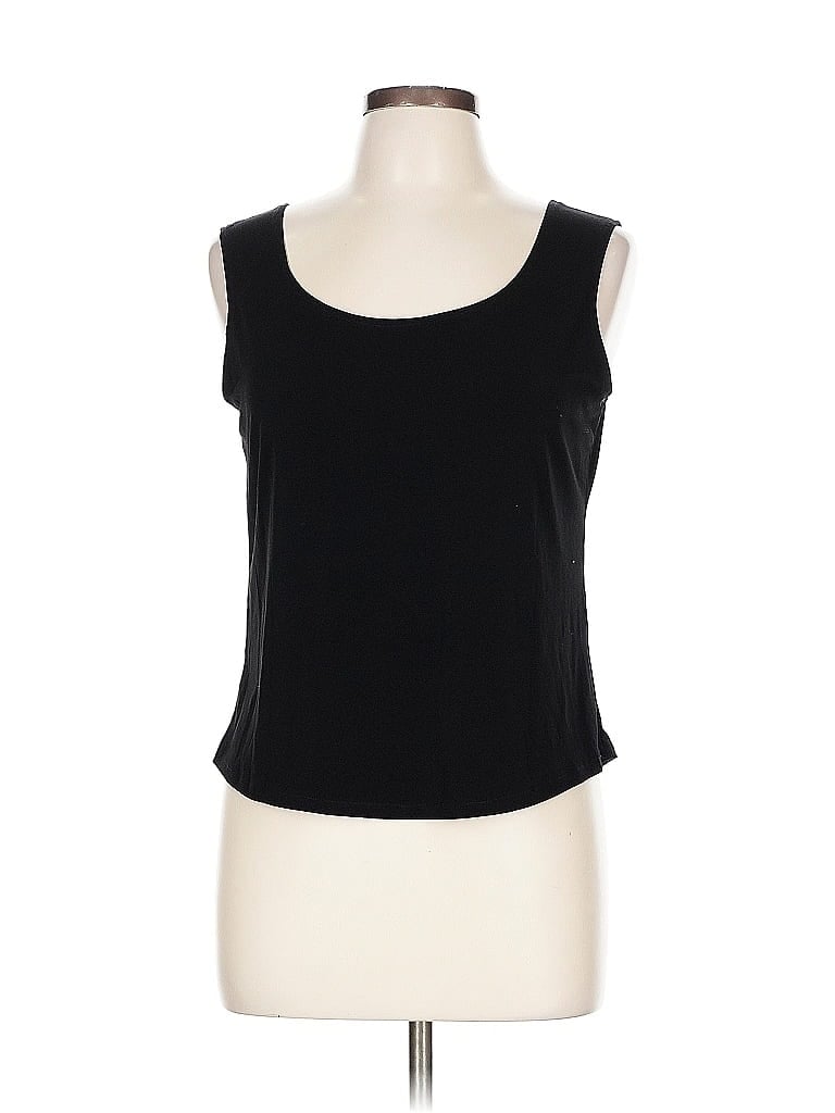 Pre-owned Andria Lieu Tank Top Black Strapless Neckline Tops
