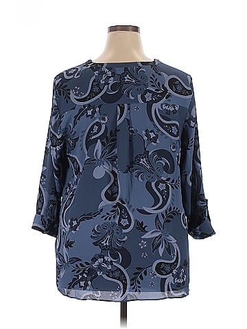 JM Collection 3/4 Sleeve Blouse (view 2)