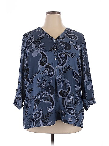 JM Collection 3/4 Sleeve Blouse (view 1)