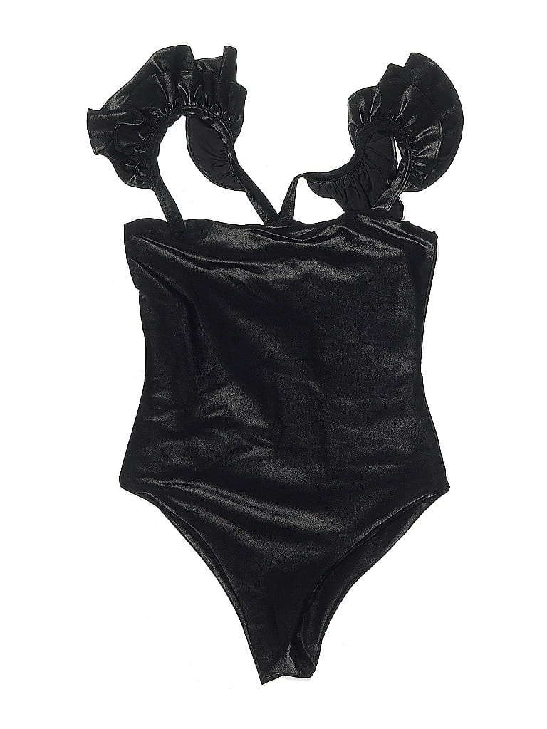 Pre-owned Port De Bras Bodysuit In Black