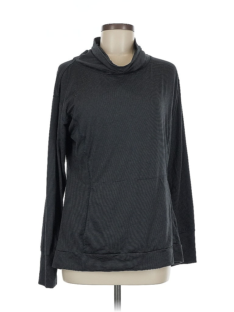 Pre-owned Danskin Pullover Hoodie In Black