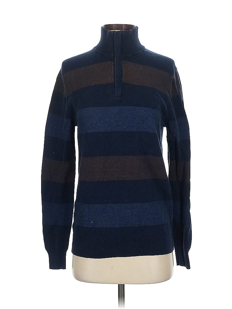 Pre-owned Assorted Brands Turtleneck Sweater In Blue