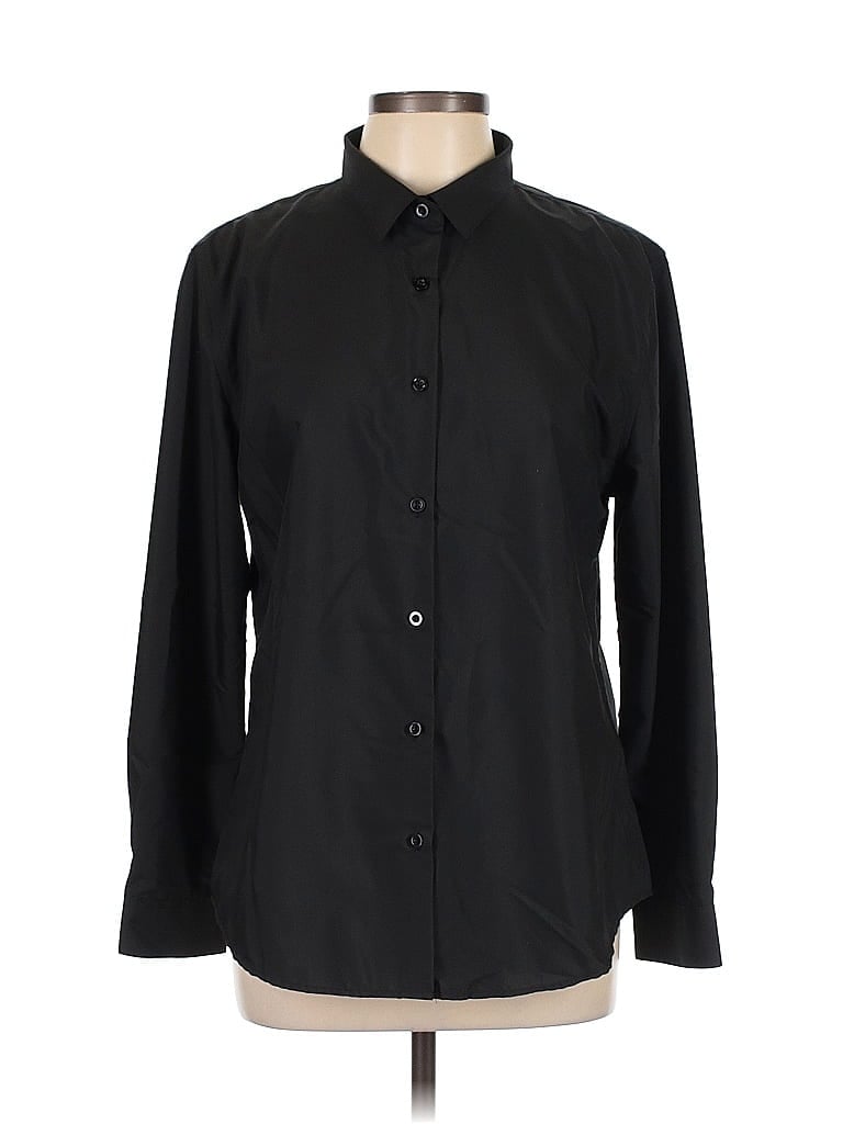 Pre-owned Unbranded Long Sleeve Blouse In Black