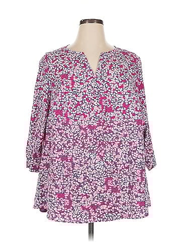 Lane Bryant Outlet 3/4 Sleeve Blouse (view 1)