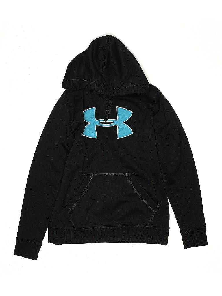Click to view more detailed imagery on our partner's website Pre-owned Under Armour Kids' Pullover Hoodie In Black