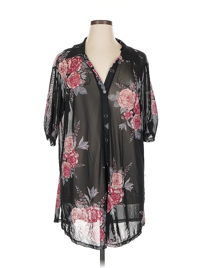 Click to view more detailed imagery on our partner's website Pre-owned Paper Planes 3/4 Sleeve Blouse In Black