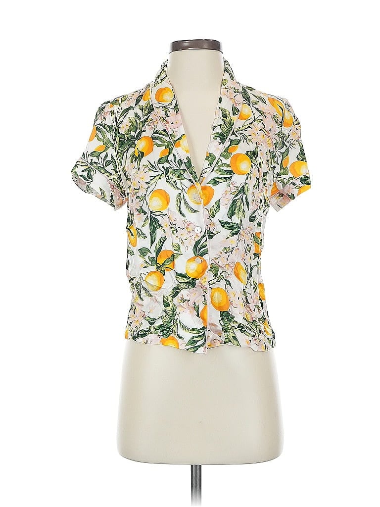 Click to view more detailed imagery on our partner's website Pre-owned By Anthropologie Short Sleeve Blouse In Yellow