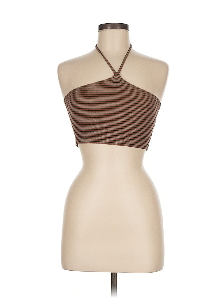 Click to view more detailed imagery on our partner's website Pre-owned Brandy Melville Tank Top Red Halter Neckline Tops